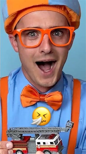 Blippi, did that Fire Truck just SNEEZE🤧 🚒?! Help the Sick Toy! #shorts