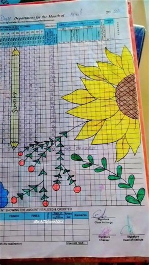 register decorations ideas for school||Students attendance register decorations ideas for school