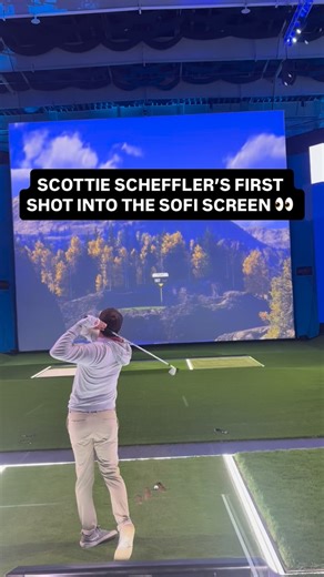 Golf Channel on Instagram: "Scottie Scheffler took on the SoFi simulator for the first time ahead of the inaugural @optum Golf Channel Games. 👀👀 Catch all the action live TONIGHT at 7 PM ET on USA and Golf Channel! 🎥: @brentleyromine"
