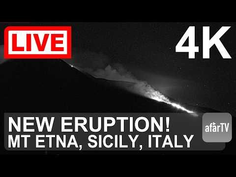 🔴 LIVE: New Eruption of Mount Etna Volcano in Sicily, Italy