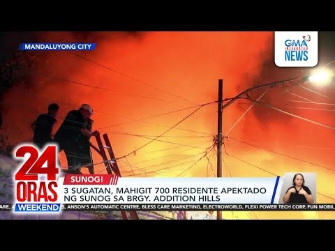 3 injured, more than 700 residents hit by fire at Brgy. Addition Hills | 24 Oras Weekend