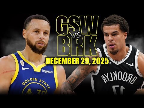 Golden State Warriors vs Brooklyn Nets Full Game Highlights – December 29, 2025 | NBA Season