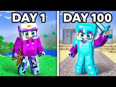 I Spent 100 Days in Minecraft's Oldest Version