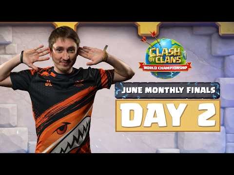 World Championship: June Monthly Finals | Day 2 | #ClashWorlds | Clash of Clans