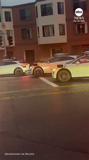 Waymo's self-driving cars were put on pause by the company on Saturday in San Francisco after the autonomous vehicles were baffled by the lack of traffic signals due to a widespread power outage in the city. https://abcnews.visitlink.me/BKn9W8 | ABC News