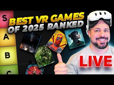 Ranking the BEST VR Games 2025 - Live