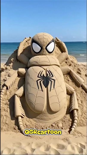 Spiderman and Hulk Shaped Like sand beetle #marveltoys#hulk #spiderman #shorts