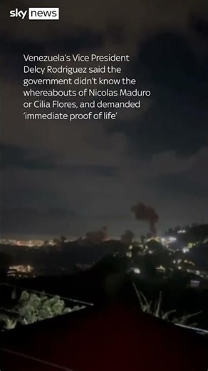 Helicopters seen over Venezuela as Trump says leader Maduro captured