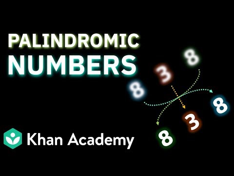 Palindromic Numbers | Number Play | Class 6 NCERT | Mathematics | Khan Academy