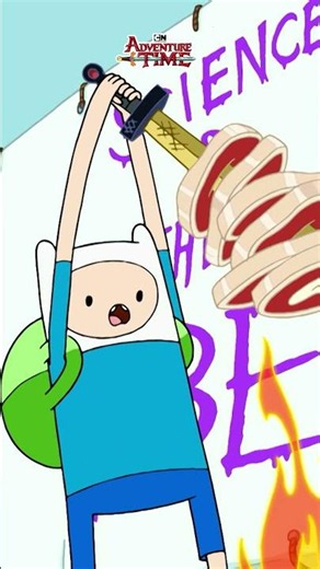 فين لم يكتفِ بالطهي... بل أبدع وأشعلها طهياً!🔥 #وقت_المغامرة #كارتون_نتورك #AdventureTime