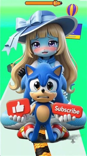 Sonic & Tails Escape the Deadly Snake Race! 😱🐍 #shorts #youtubeshorts #game