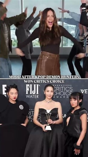 A Golden win for KPOP Demon Hunters at the Critics Choice Awards! 💫 #therundown #kpopdemonhunters