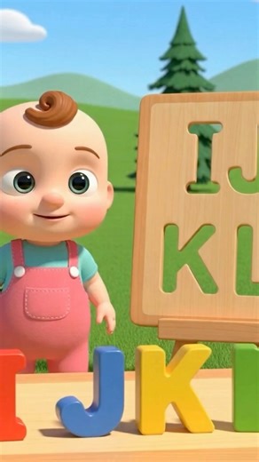 ABC Song for Kids (I-L) | Fun Alphabet Nursery Rhyme | ABCD Learning Song #abcd #kidssongs #shorts