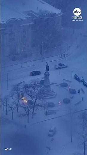 Snow blankets Syracuse as winter storm sweeps the Northeast