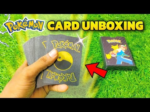 Rare pokemon cards UNBOXING - pocket toon