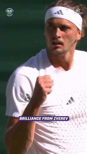 World No. 2 seed Alexander Zverev in complete control | #Wimbledon