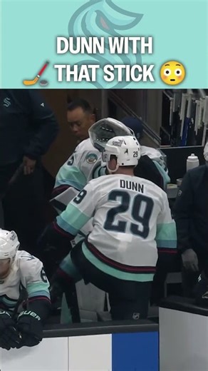 He's DUNN with that stick 😳🏒