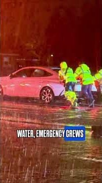 Winter flooding overwhelms roads and homes