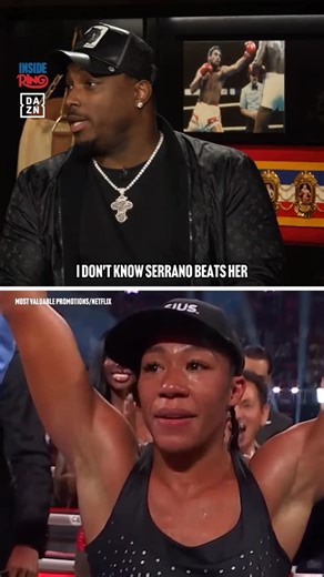 Inside The Ring on Instagram: "“I don’t think that Serrano beats [Baumgardner].” The desk discusses a potential matchup between Amanda Serrano and Alycia Baumgardner 👀 #InsideTheRing is LIVE NOW on DAZN 📺"