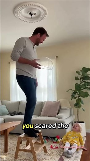 Toddler Pranks Dad with a Balloon Pop! 🎈😂