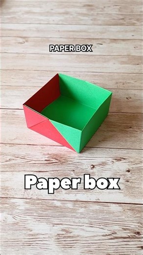 PAPER BOX ORIGAMI EASY TUTORIAL|HOW TO MAKE A SIMPLE PAPER JOINING BOX STEP BY STEP FOLDING|ARTWORK