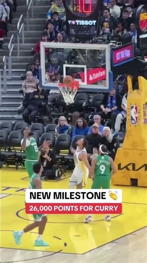 Stephen Curry has reached 26,000 career points, 22nd player to reach that mark 👏