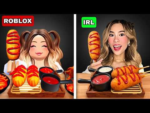 ROBLOX MUKBANG ASMR vs IN REAL LIFE!