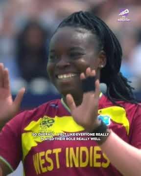 The bond between Ashmini Munisar and Hayley Matthews, aka The Offies' Union, is goals ✨ #T20WorldCup