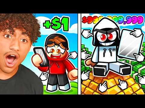 ROBROS TAP TO GET RICH IN ROBLOX!