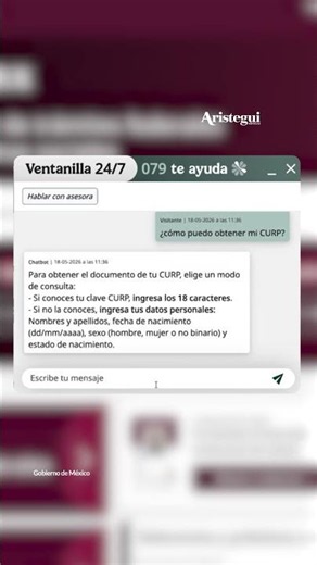 Así puedes descargar tu CURP en la nueva Ventanilla 24/7