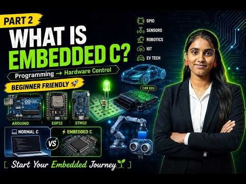 Embedded C Tutorial Part 2 | What is Embedded C ? | Embedded C vs Normal c | Embedded devices