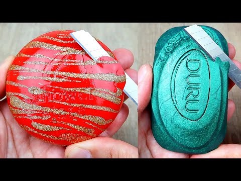 Relaxing Soap Cutting and Carving ASMR. Satisfying videos. LIVE-1699