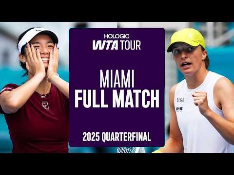 Eala Stuns Swiatek in Miami 🤯 | Alex Eala vs. Iga Swiatek 2025 Miami Quarterfinal | WTA Full Match