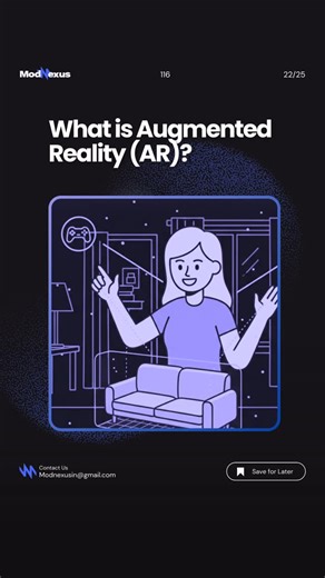 ModNexus on Instagram: "What is Augmented Reality (AR)? Overlay Magic Unleashed! 🌐✨ Explore AR basics, hacks, myths busted & breakthroughs blending digital overlays with real-world views via apps, glasses. Augmented Reality (AR) integrates digital elements like 3D models, images, or data onto the real-world environment in real-time using devices such as smartphones, tablets, or AR glasses. Unlike VR, which replaces reality, AR enhances it by overlaying interactive content without disconnecting 
