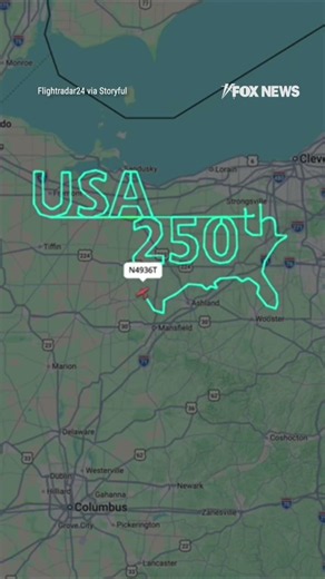 SEE IT: Pilot pays tribute to America’s 250th anniversary #foxnews #news #shorts #plane