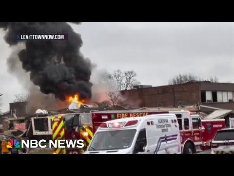 Massive fire erupts from explosion at nursing home