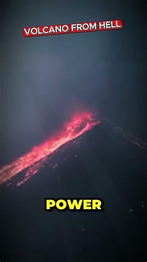 Fuego Volcano Lights Up the Sky Like a Nightmare 🌋 #FuegoVolcano