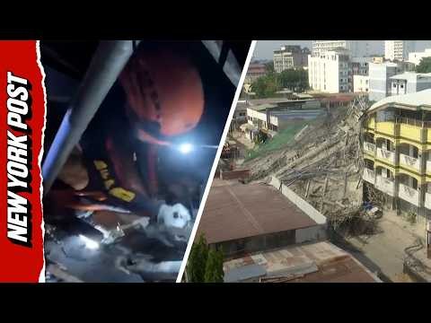 See Devastating Aftermath of Philippines Building Collapse