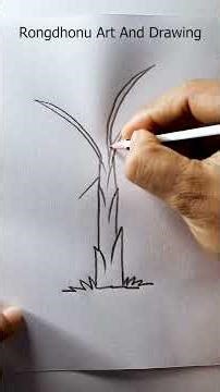 Banana Tree Drawing From '1' #rongdhonuartanddrawing #art #bananatrees