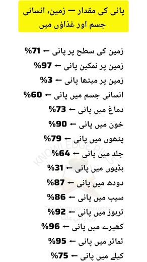 How Much Water Is in Earth, Human Body & Foods? 💧 | Amazing Water Facts