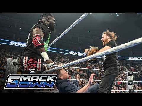 FULL SEGMENT: Femi watches as Rhodes, Zayn, Gunther and Uso unleash chaos: SmackDown highlights
