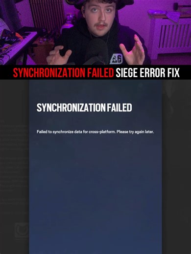 Fixing Synchronization Failed Error in Rainbow Six Siege