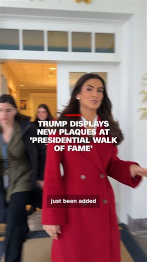 The White House has installed new plaques along President Donald Trump's "Presidential Walk of Fame," featuring descriptions that read like his Truth Social posts, including insults and random capitalization. CNN's Kaitlan Collins reports from the White House. Read more: https://cnn.it/4p0YVqk | CNN