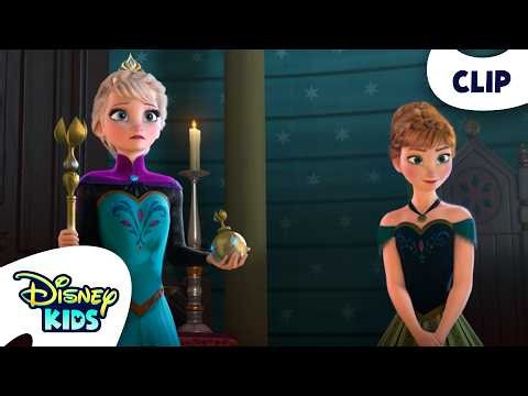 Elsa Becomes Queen of Arendelle 👑 | Frozen | @disneykids