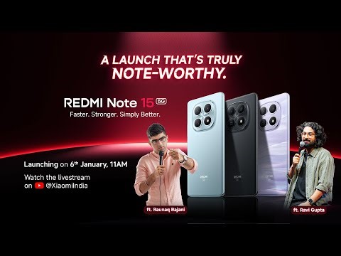 LIVE: REDMI Note 15 5G & REDMI Pad 2 Pro 5G Mega Launch Event