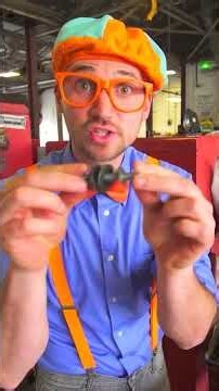 Blippi Learns how a REAL LIFE Bus Works! #shorts