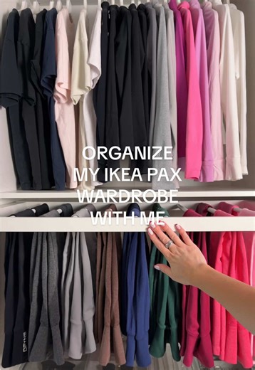 cleanmas day 10 🧑🏼‍🎄🎀: clean & organize my ikea pax wardrobe with me 🎧🫧 this was MUCH needed 🤣 so happy I finally got it done!! @SINI brand ambassador #cleantok #organizedhome #cleaningmotivaton #ikeapaxwardrobe #deepclean