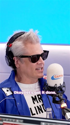 Johnny Knoxville wanted to feel a prosthetic testicle! #Jackass #CapitalBreakfast
