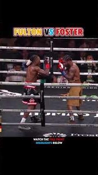 Stephen Fulton VS. O'Shaquie Foster | HIGHLIGHTS #boxing #sports #combat