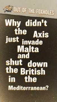 Why the Axis Never Invaded Malta - And Why It Mattered #OOTF #shorts